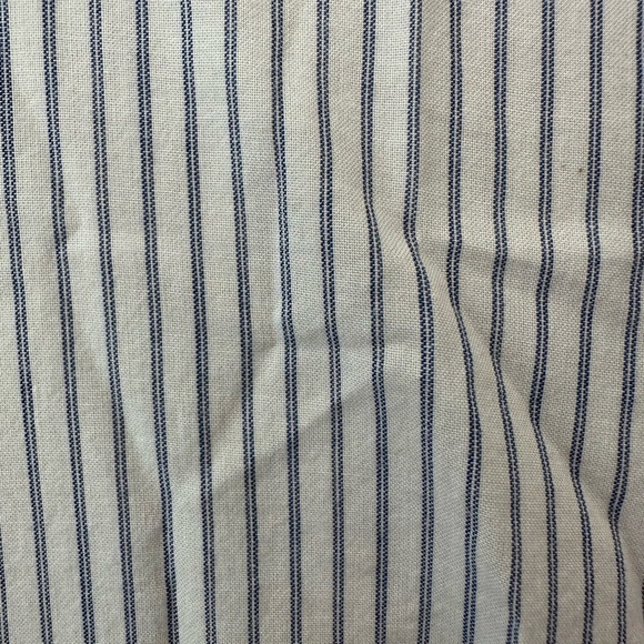 RLL Lauren Ralph Lauren Shirt Dress SZ L Blue Striped Logo EUC button  Cotton - Picture 9 of 9